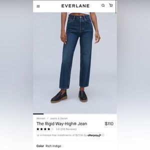 Everlane Rigid Way-High Jean! (27.5)